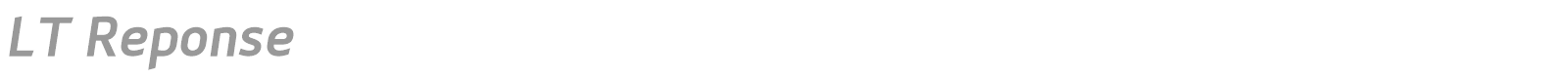 LT Reponse font preview